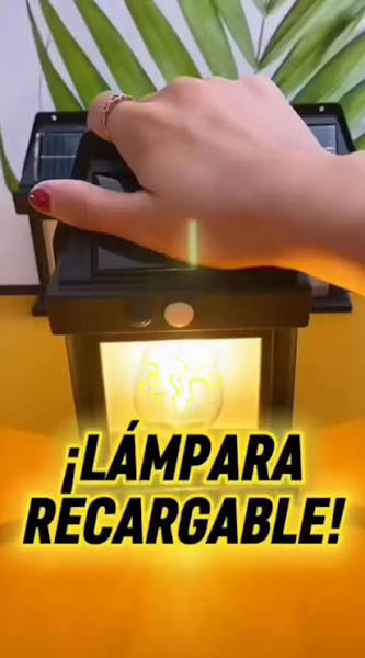 LAMPARA RECARGABLE COM LUZ SOLAR (80UND X CAJA